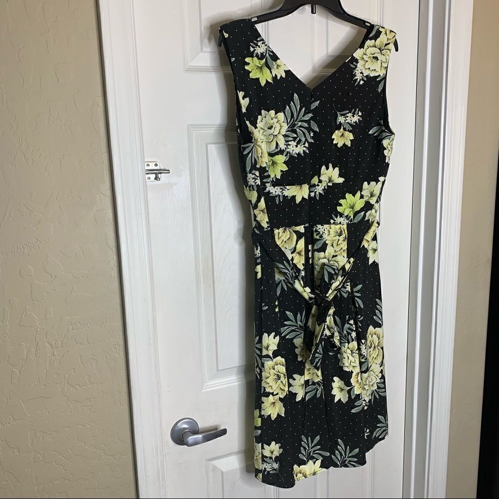 Rabbit, Rabbit, Rabbit Designs Black and Yellow Floral Dress Size 12 - Picture 13 of 13